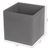 REGALWOVEN Fabric Reinforced Storage Bin for Organizing Clothes Books 2 Pcs - 4 of 4