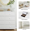 WOWLIVE 8 Drawer Dresser with 2-Tier Open Shelf, Double Chest of Drawer - 3 of 4