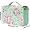 Paaaawaters Colored Pencil Case - 200 Slots Pencil Holder with Zipper Closure Twill Fabric Large Capacity Pencil Case - 2 of 4
