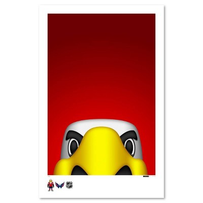 NHL Washington Capitals Slapshot Mascot Art Poster Print