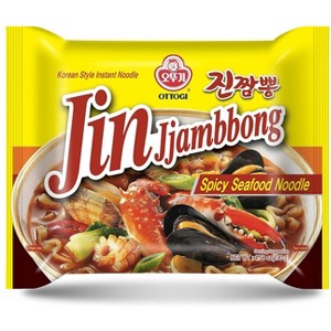 OTOKI JIN Jjambbong Korean Instant Ramen – Spicy Seafood Noodles