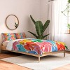 Deny Designs 3pc Queen Carriecantwell Rainbows Bright Multi Retro Kids' Comforter and Sham Set - 2 of 4