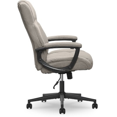 Gray Microfiber High-Back Executive Swivel Office Chair