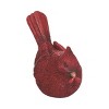 Transpac Christmas Holiday Red Polyresin Cardinal Bird Small Tabletop Figurine Decoration Set of 3, 4.0H inch - 3 of 4