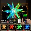 Aoibox 1 Piece 13.8 Inch 3D Crystal Effect Christmas Star Tree Topper RGB LED App and Remote Control Music Sync Indoor Outdoor Decor - 2 of 4