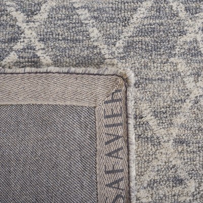 Gray Hand-Tufted Wool 4' x 6' Rectangular Area Rug