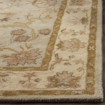 Handmade Light Gray Wool Persian Area Rug 3' x 5'