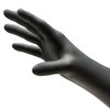 NitriDerm Ultra Black Disposable Nitrile Exam Glove Standard Cuff Length LARGE 187300 100 per Box - 3 of 3