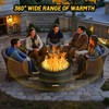 ODK 26" Smokeless Fire Pit with Removable Ash Pan, Wood Burning Firepit Table, Smokeless Outdoor Fireplace, Outdoor Fire Pits for BBQ, Camping - 3 of 4