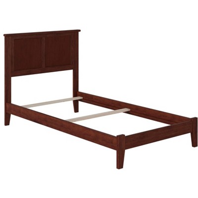 AFI Furnishings Madison Twin Traditional Bed with Open Footboard and Turbo Charger in Walnut