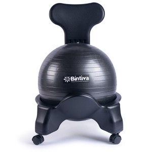 Stability Ball Chair - Adult - Black/Black - 1 of 2