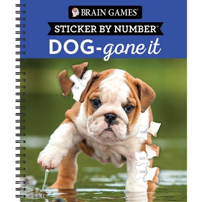 Brain Games - Sticker By Number: Dogs & Puppies (easy - Square Stickers) -  By Publications International Ltd & New Seasons & Brain Games : Target