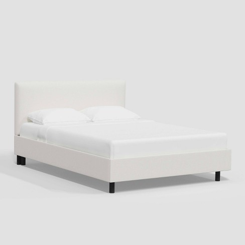 Full size white 2024 upholstered bed