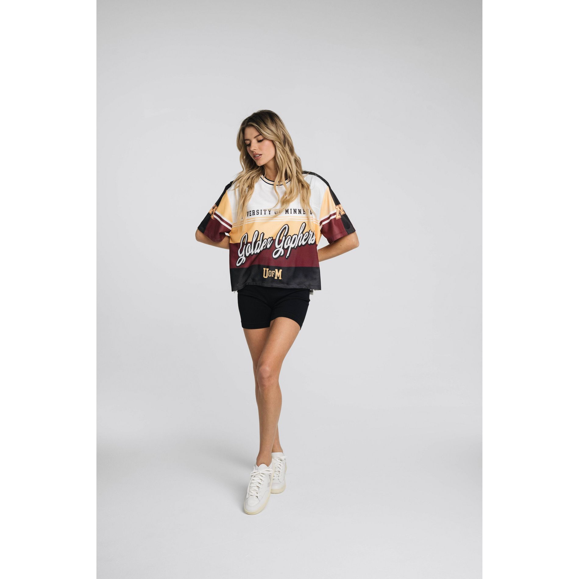 NCAA Minnesota Golden Gophers Women's Crew Neck Mesh Jersey