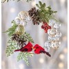 Ganz Acrylic Holiday Christmas Ornament, Beaded Cardinal Wreath - 2 of 2