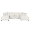 Modern Large U-Shape Sectional Sofa, 2 Large Chaise with Removable Ottomans for Living Room - 3 of 4