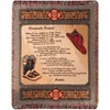 Manual Woodworkers and Weavers All Fired Up Tapestry Throw Blanket 50"x60", Bold Flame-Inspired Cotton Woven Home Accent - 2 of 3