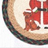 Earth Rugs Eco-Friendly Christmas Kitchen Decor – Santa Motif Jute Trivet - 2 of 3