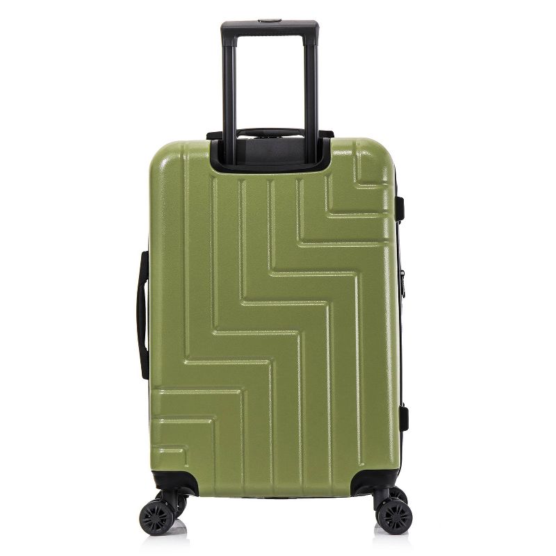 DUKAP Zahav Lightweight Hardside Medium Checked Spinner Suitcase - Green, 6 of 18