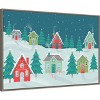 Amanti Art Fa La La I Christmas Houses by Gia Graham Canvas Wall Art Print Framed 33-in. x 23-in. - 2 of 4
