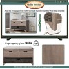 Storage Bench with Removable Basket and 2 Drawers, Fully Assembled Shoe Bench with Removable Cushion (White) - 4 of 4
