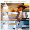 DOMETOUR 47 Inch Ceiling Fan with 22W LED Light and Remote Control 6 Speeds Reversible DC White for Living Room - 4 of 4