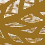 green leaf pattern-brown