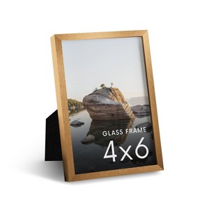Haus and Hues Brushed Metal Frame with Real Glass, Gray/Bronze - 1 of 3