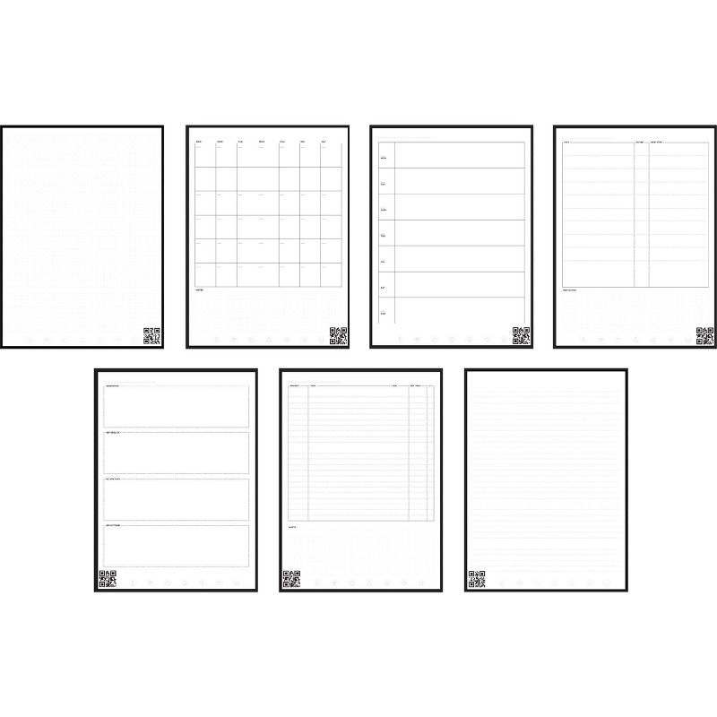 Fusion Smart Reusable Notebook 7 Page Styles 42 Pages 6"x8.8" Executive Size Eco-Friendly Notebook - Rocketbook, 4 of 11