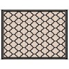 Resenkos Floor Mat Carpet,Indoor Door Mat,9'x 12' Modern Outdoor Rug, Reversible and Folding Rug, with Four Straps, Black - 2 of 4