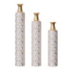 Infurnic Decorative Vases 3PCS Twigs Dried Flowers Antique Worn Vases, High Independent Stand for Living Room, Entryway, Multicolored, 5.7"*5.7"*32.3 - 1 of 4