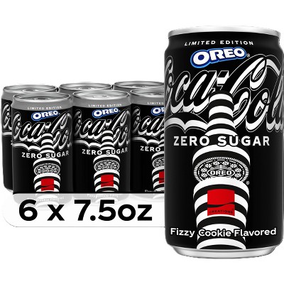 Image of Coca-Cola Zero Sugar Oreo Limited Edition Soda - 6pk/7.5 fl oz Mini-Cans
