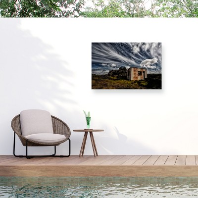 Trademark Fine Art - Borsteinn H. Ingibergsson Broken Shack Matted Framed Art