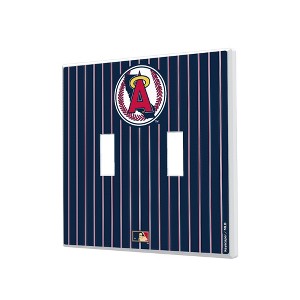 MLB Cooperstown West Teams Pinstripe Hidden-Screw Light Switch Plate for Double Toggle - 1 of 4