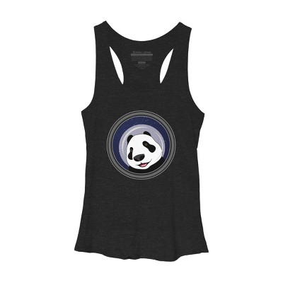 Women's Design By Humans Cosmopanda By Alpri Racerback Tank Top