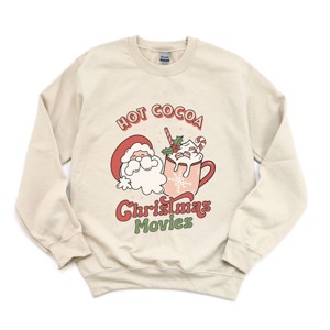 Simply Sage Market Retro Hot Cocoa Christmas Movies Sweatshirt - 1 of 4