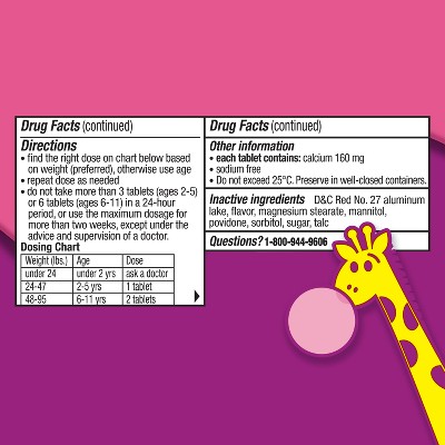 Pepto-Bismol Children&#39;s Antacid Chewable Tablets - Bubble Gum - 24ct