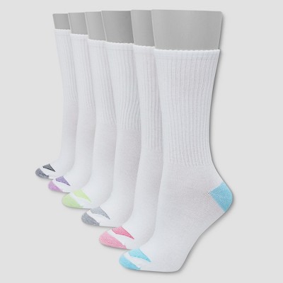 Hanes Women's Cushioned 10pk Crew Socks - 5-9 : Target