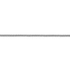 Black Bow Jewelry 1mm, 14k White Gold, Solid Franco Chain Bracelet - 2 of 4
