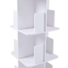 YIYIBYUS 360° Rotating Bookshelf 4 Tier Standing Bookcase Small Corner Bookcase White - 4 of 4