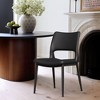 GDFStudio DuBois Modern Metal and Faux Leather Upholstered Dining Chair(Set of 2) - 2 of 4