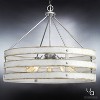 Urban Ambiance Luxury Modern Farmhouse Chandelier,  22-3/4"H x 27-3/4"W,  Galvanized Steel Finish, UHP2479 - 3 of 4
