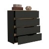 CAVINAS 4-Drawer Dresser,Modern Wide Chest of Drawers,Matte Finish Storage Cabinets for Living Room,Entryway,Bedroom Furniture - 2 of 4