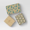 30" 3pk 180 sq ft Christmas Wrap Pack Wreath/Merry/Trees - Wondershop™ - 2 of 3