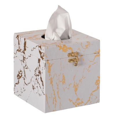 Loft Resin Square Facial Tissue Box Cover - Nu Steel : Target