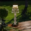 JONATHAN Y 12.75" Lillian Bohemian Classic Acrylic Rechargeable Integrated LED Table Lamp Clear/Chrome: Touch Sensor, Nightstand Friendly - 4 of 4
