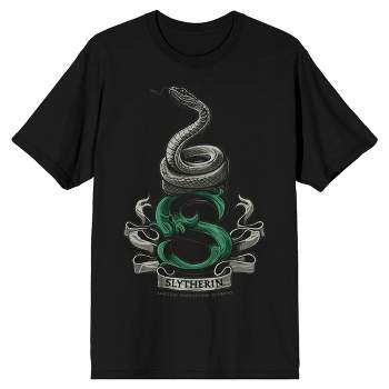 Harry Potter Slytherin Snake Men's Black T-shirt