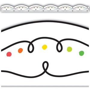 Teacher Created Resources Squiggles and Colorful Dots Die-Cut Border Trim, 35 Feet (Pack of 6) - 1 of 1