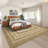 8x10 Large Machine Washable Rug Modern Bordered Living Room Rug Soft Ultra-Thin Braided Print Rug Non Slip Non Shedding Stain Resistant Indoor Carpet - 2 of 4