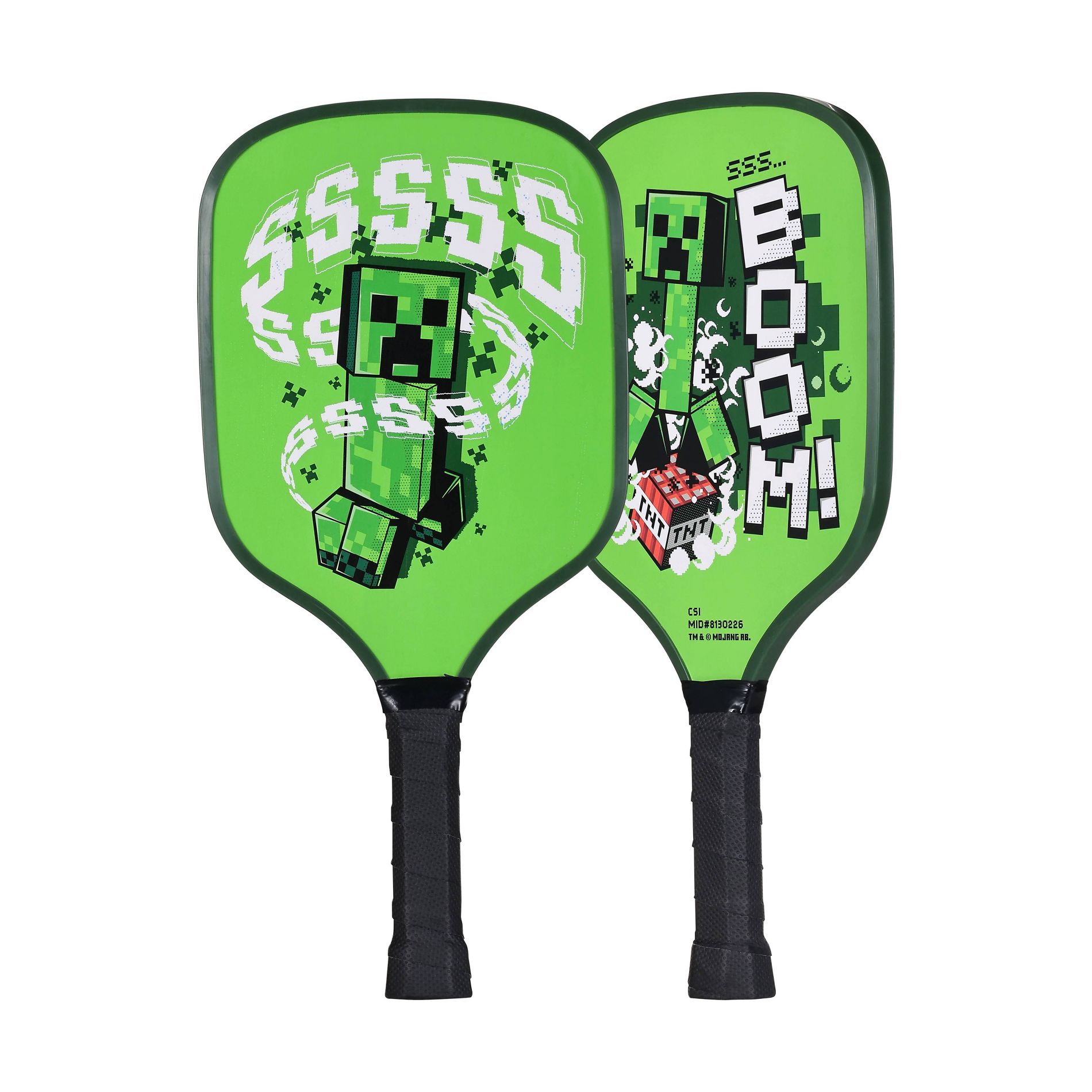 Minecraft Pickleball Paddle and Ball Set - Vibrant Green